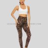 leopard print spandex leggings supplier