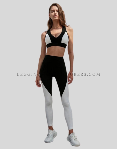 spandex leggings and matching square neck bra manufacturer