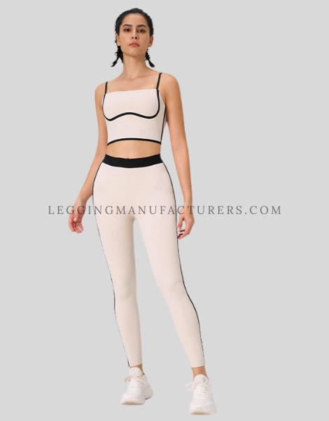 trendy spandex leggings and matching bra set manufacturer