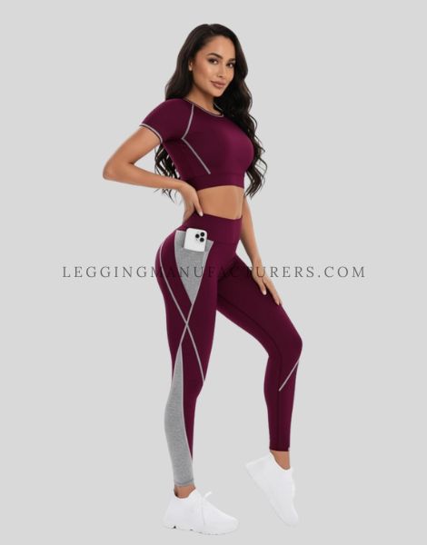 duel color pocket leggings supplier