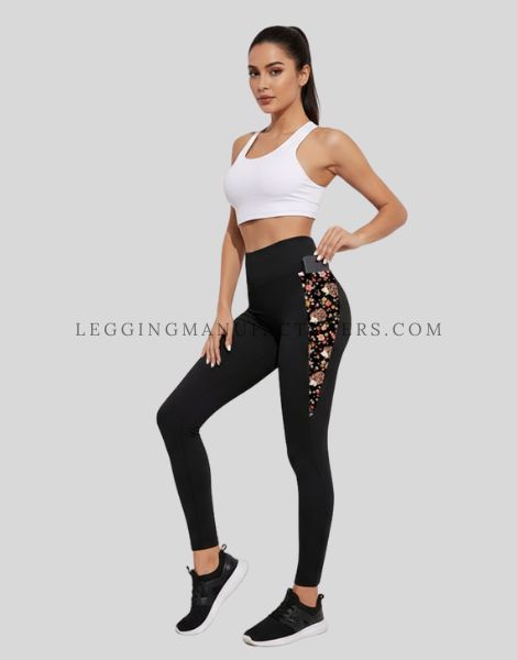 floral print pocket leggings supplier