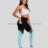 mesh panel pocket leggings supplier