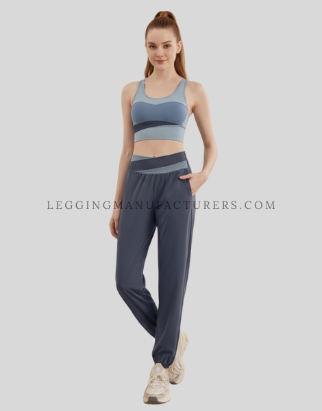 custom crossover waist yoga pants