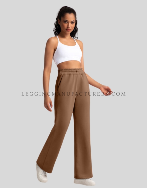 Custom Straight-Leg Relaxed Fit Yoga Pants straight-leg relaxed fit yoga pants supplier