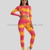 custom tie dye print compression leggings