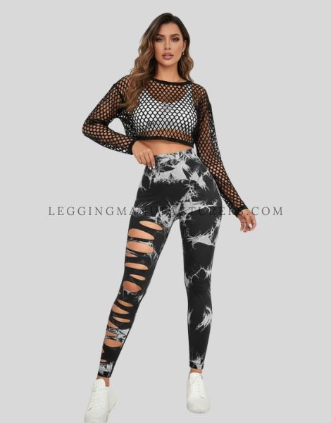hollow out tummy control leggings supplier