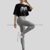 honeycomb pattern tummy control leggings supplier