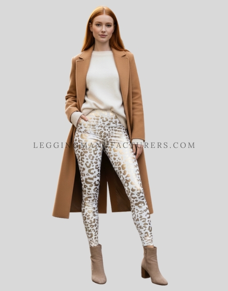 leopard print compression leggings supplier