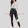 printed tummy control leggings supplier