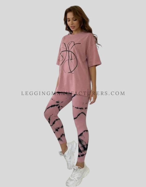 tie dye tummy control leggings supplier