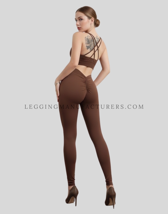 v back scrunch leggings supplier