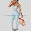 sculpt leggings with crisscross sports bra supplier