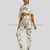 tie dye sculpt leggings with t-shirt supplier
