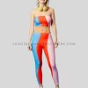 wavy stripes design sculpt leggings set supplier