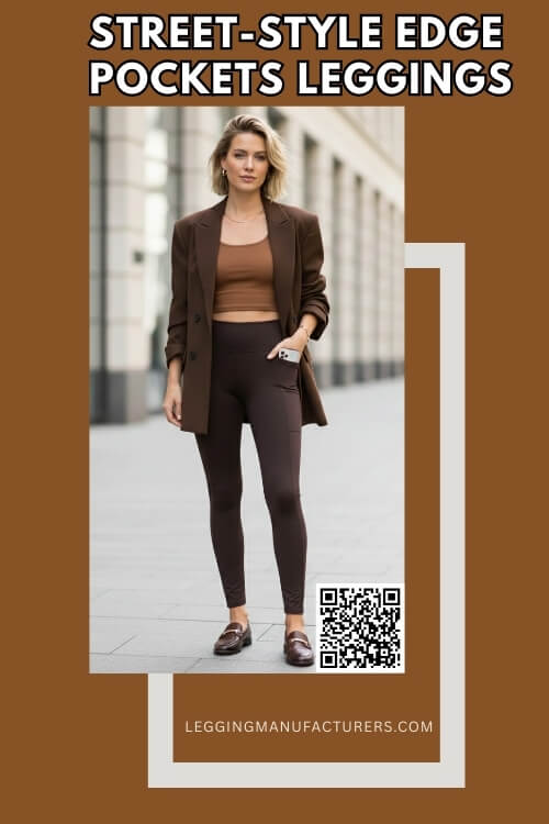 edgy leggings styled with sneakers and jacket