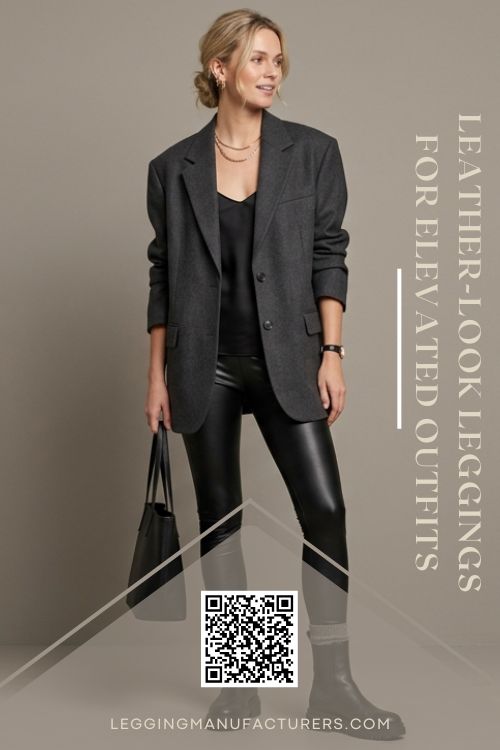 Leather-look leggings for daily fashion Leather-look leggings for daily fashion