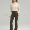 deep olive flared leggings supplier