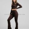 espresso flared leggings supplier