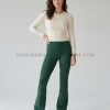forest-green flared leggings supplier