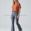 slate-grey flared leggings supplier