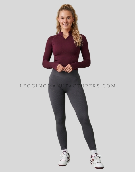 sculpted ribbed leggings supplier